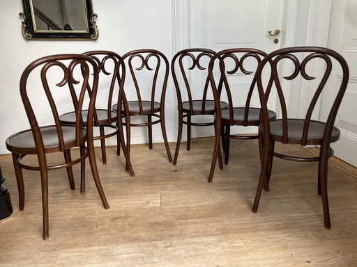 6x Thonet Nr. 16 von Rumänien.