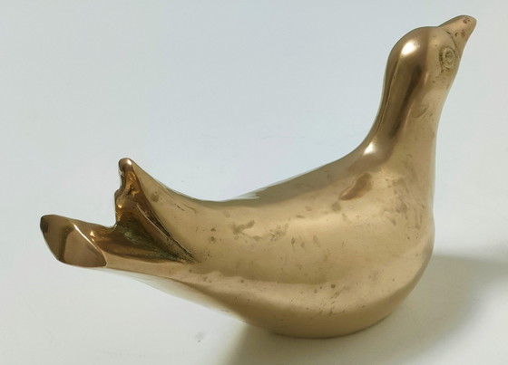 Image 1 of Vogel Taube Messing 70er Jahre