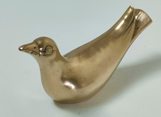Image 1 of Vogel Taube Messing 70er Jahre