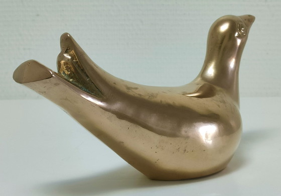 Image 1 of Vogel Taube Messing 70er Jahre