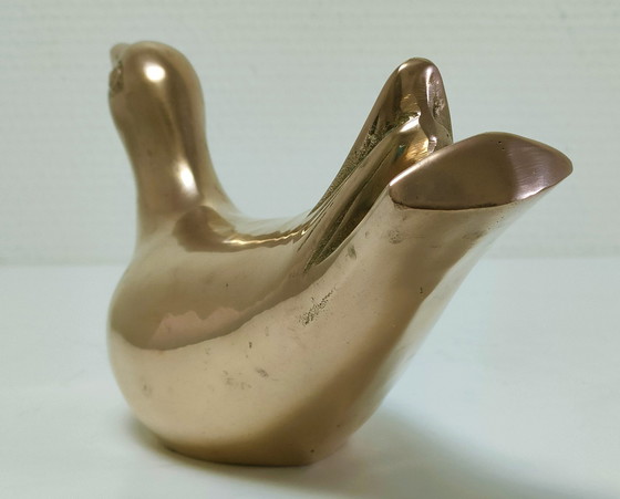 Image 1 of Vogel Taube Messing 70er Jahre