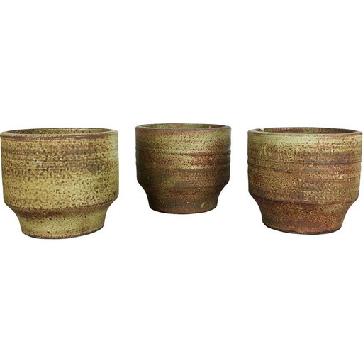 Satz von 3 Vintage-Keramikvasen von Piet Knepper für Mobach, Niederlande 1970