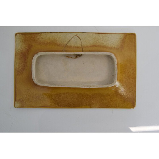 Image 1 of Mid-Century Vogel Wand Keramik, Tschechoslowakei 1950er Jahre