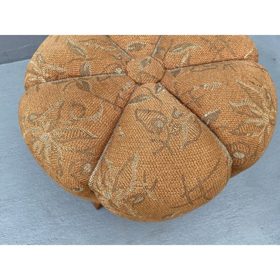 Image 1 of Art Deco-Pouffe von Jindřich Halabala, Tschechoslowakei 1950er Jahre