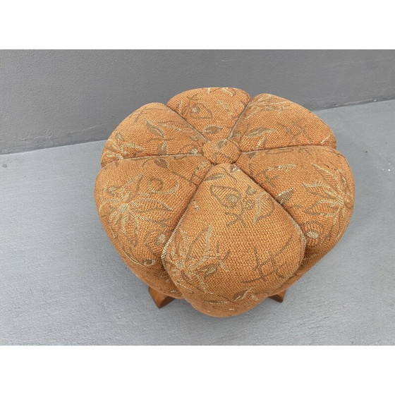 Image 1 of Art Deco-Pouffe von Jindřich Halabala, Tschechoslowakei 1950er Jahre