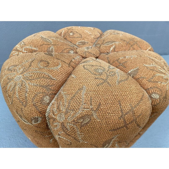 Image 1 of Art Deco-Pouffe von Jindřich Halabala, Tschechoslowakei 1950er Jahre