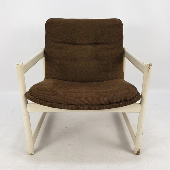 Image 1 of Paar Vintage-Sessel mit braunem Stoff für Artifort, 1960