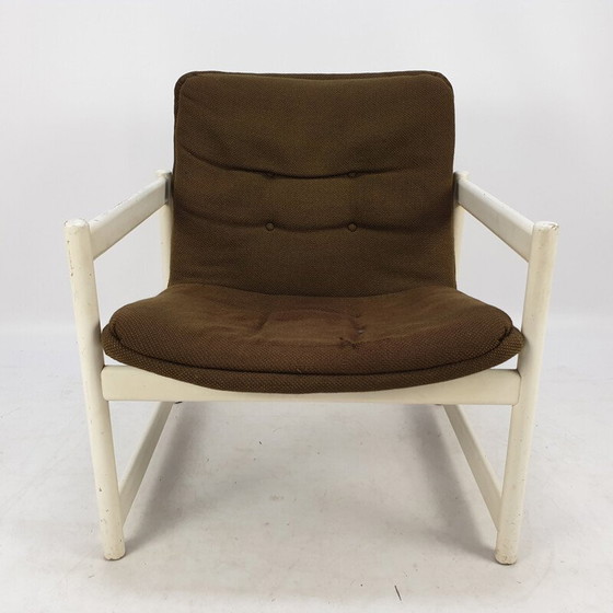 Image 1 of Paar Vintage-Sessel mit braunem Stoff für Artifort, 1960