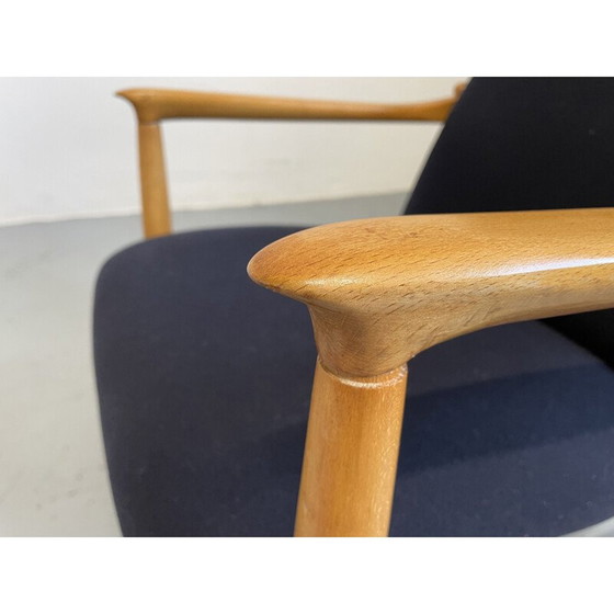 Image 1 of Ein Paar Sessel aus Wollstoff und Holz von Edmund Homa für GFM