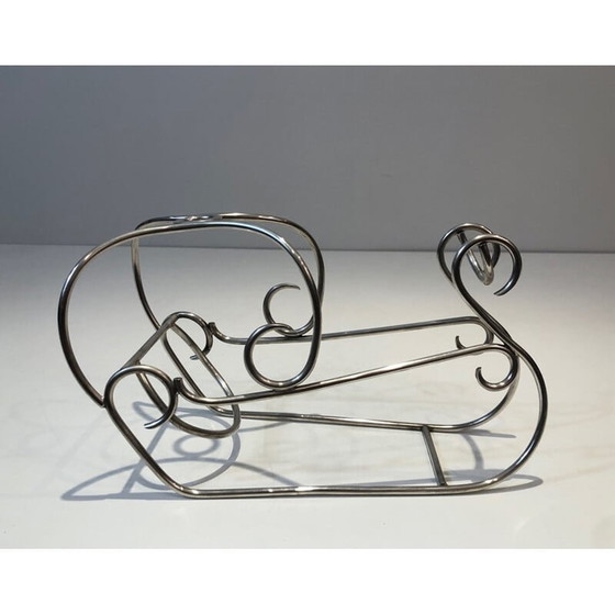 Image 1 of Versilberter Flaschenhalter Vintage, Frankreich 1930