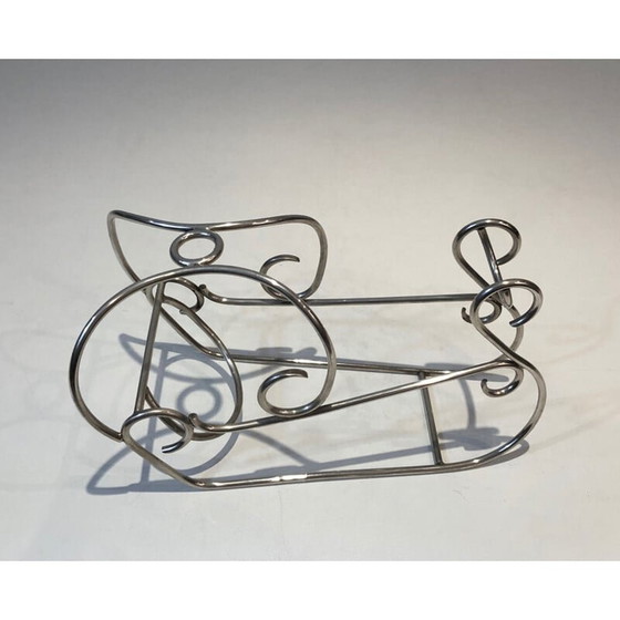 Image 1 of Versilberter Flaschenhalter Vintage, Frankreich 1930