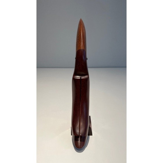 Image 1 of Vintage Tukan aus exotischem Holz und Glasaugen, Frankreich 1970