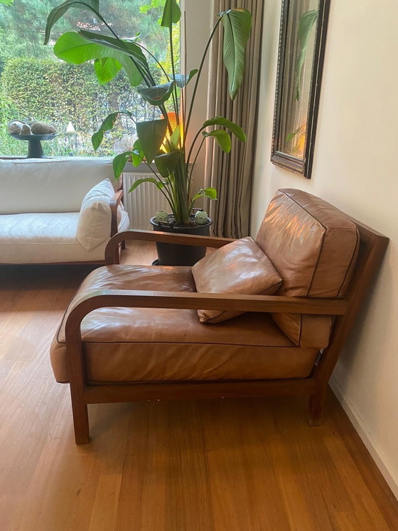 Image 1 of Linteloo Dario Sofa aus amerikanischem Nussbaum und Leinen