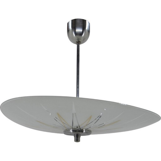 Vintage-Kronleuchter aus Glas, Tschechoslowakei 1950er Jahre