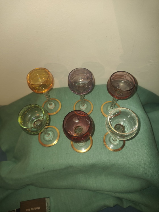 Image 1 of Murano Crystal Standing Glass Für Likör