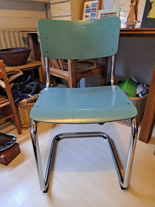 Thonet Stuhl, blau