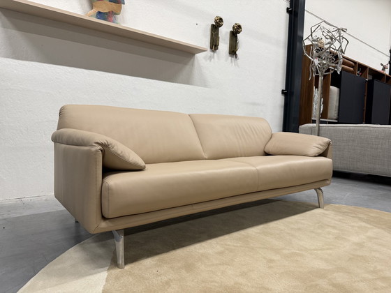 Image 1 of Leolux Bora Balanza Sofa 3-Sitzer Ceras Lederschale