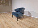 Minotti Aston Sessel Grün Samt Stoff Design Rodolfo Dordoni