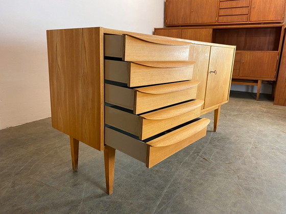 Image 1 of VEB DW Hellerau 602 Sideboard Franz Ehrlich Esche Midcentury 1960