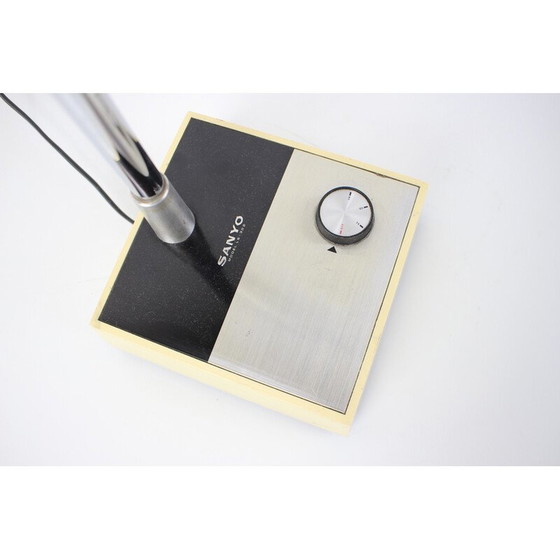 Image 1 of Vintage-Lampe aus Kunststoff und Chrom von Sanyo, Japan 1970er Jahre