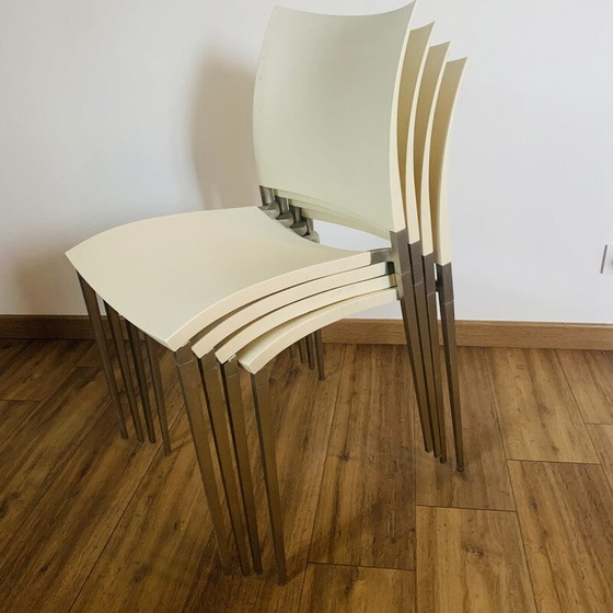 Image 1 of Satz von 4 vintage stühle von Desalto Sand