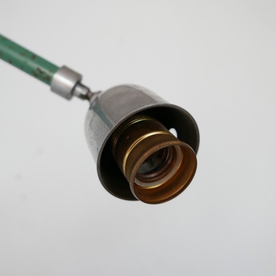 Image 1 of Vintage Teleskopische schwedische lackierte ausziehbare industrielle Wandlampe, 1950er Jahre
