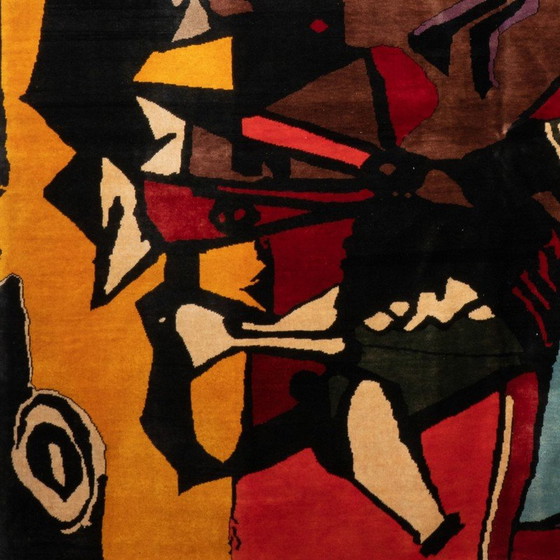 Image 1 of Handgeknüpfter Vintage-Teppich aus Merinowolle