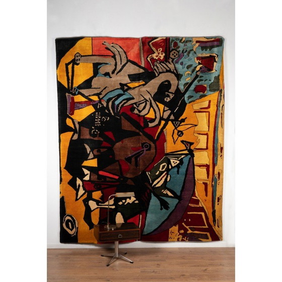 Image 1 of Handgeknüpfter Vintage-Teppich aus Merinowolle