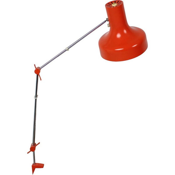 Image 1 of Vintage Tischlampe aus lackiertem Metall, Tschechoslowakei 1960