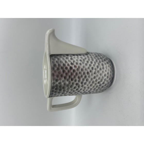 Image 1 of Vintage Art Deco Teeservice aus gehämmertem Metall und Porzellan für Wmf, 1930