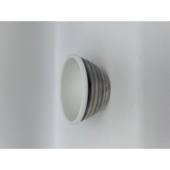 Image 1 of Vintage Art Deco Teeservice aus gehämmertem Metall und Porzellan für Wmf, 1930