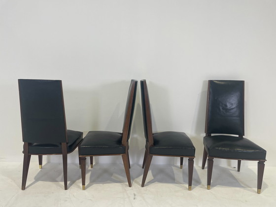 Image 1 of 4x antike Art-Deco-Stühle