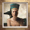 W. van Vondel Nofretete Original Ölgemälde
