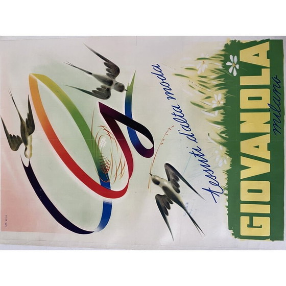 Image 1 of Vintage-Werbeplakat von Giovanola, Italien 1960er Jahre