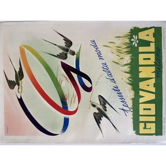 Image 1 of Vintage-Werbeplakat von Giovanola, Italien 1960er Jahre