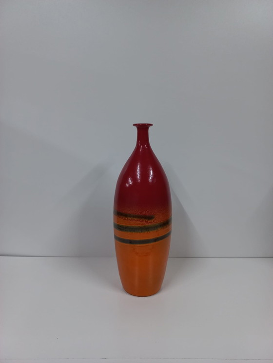 Image 1 of Vintage Große Keramik Blumenvase