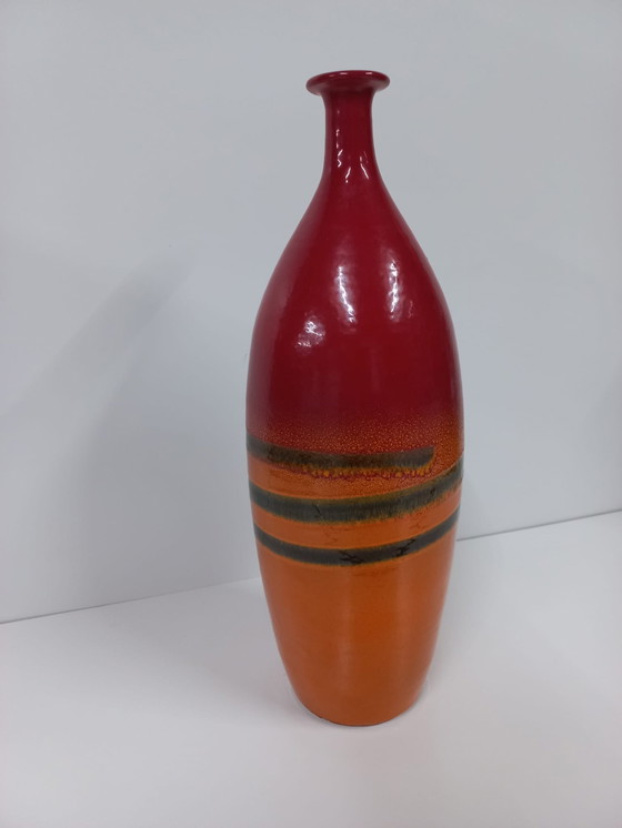 Image 1 of Vintage Große Keramik Blumenvase