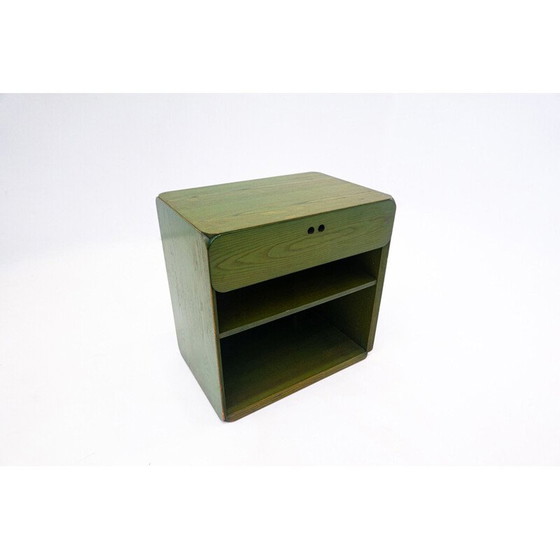 Image 1 of Grüne Holzkommode aus der Mitte des Jahrhunderts von Derk Jan de Vries, Niederlande