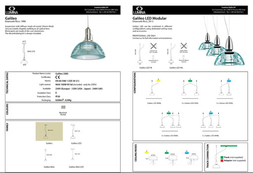 Lumina Galileo Pendelleuchte Led