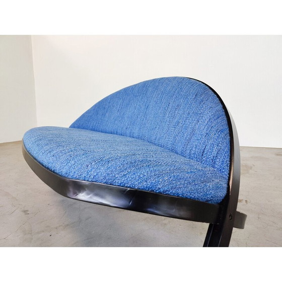 Image 1 of Blaues italienisches Sofa "Saturno" von Gastone Rinaldi für Rima, 1957
