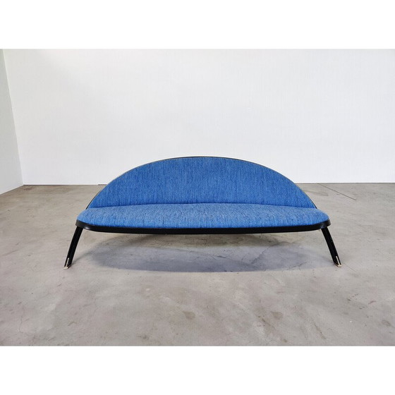 Image 1 of Blaues italienisches Sofa "Saturno" von Gastone Rinaldi für Rima, 1957