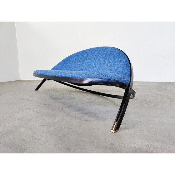 Image 1 of Blaues italienisches Sofa "Saturno" von Gastone Rinaldi für Rima, 1957
