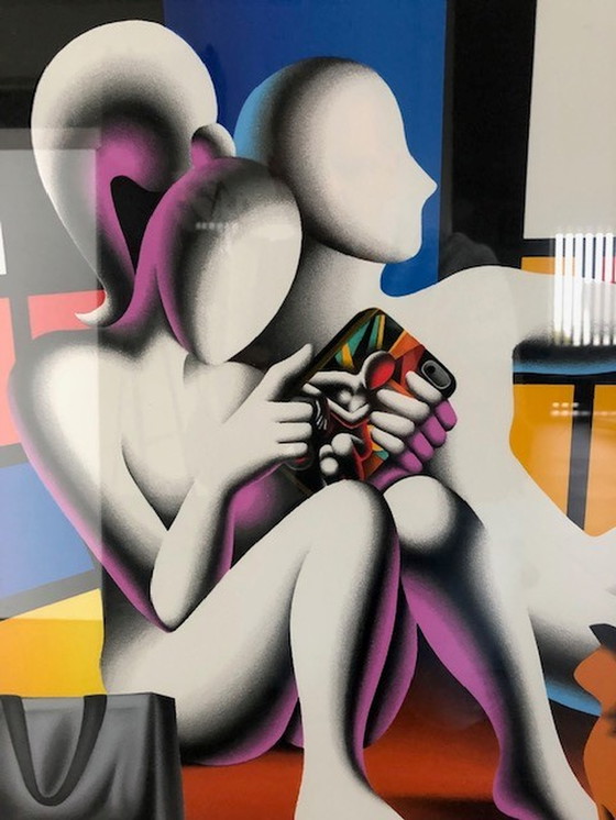 Image 1 of Mark Kostabi Giclée - Soziale Moderne