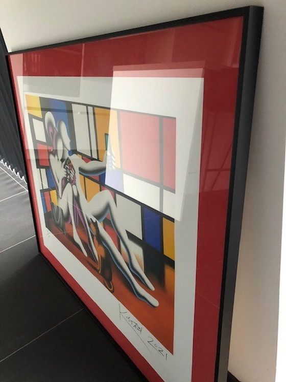Image 1 of Mark Kostabi Giclée - Soziale Moderne