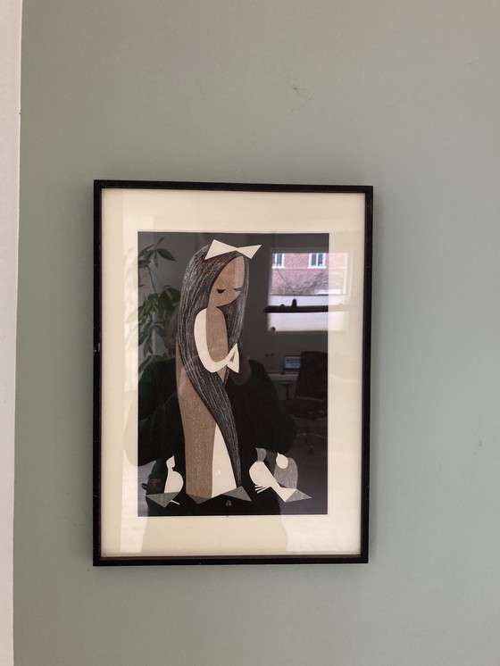 Image 1 of Kaoru kawano - Mädchen mit Tauben