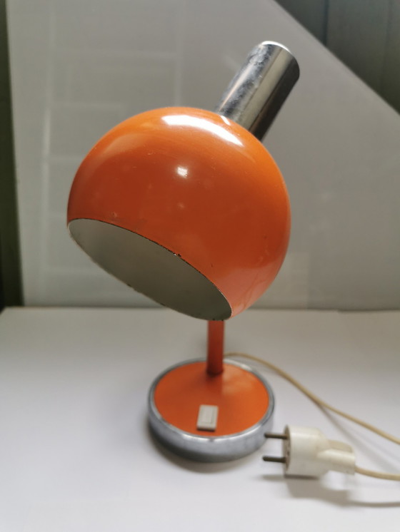 Image 1 of Eyeball orange biegsame Tisch- oder Schreibtischlampe