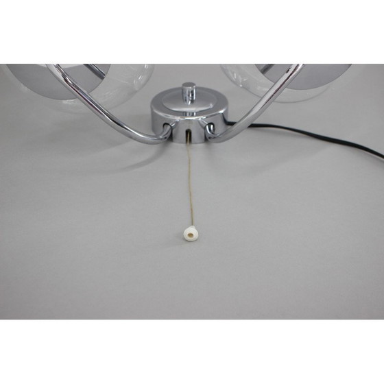 Image 1 of Paar Wandlampen aus Chrom und Glas, Tschechoslowakei 1970er Jahre