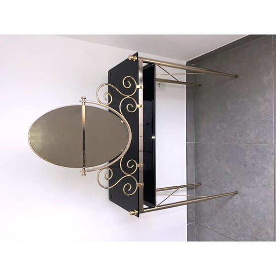 Image 1 of Schminktisch im Vintage-Stil mit seinem Toupet-Hocker