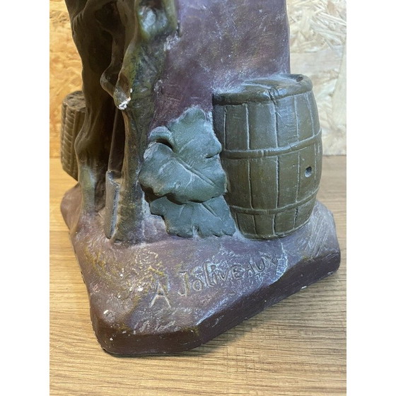 Image 1 of Vintage männliche Büste in Polychromie Winzer