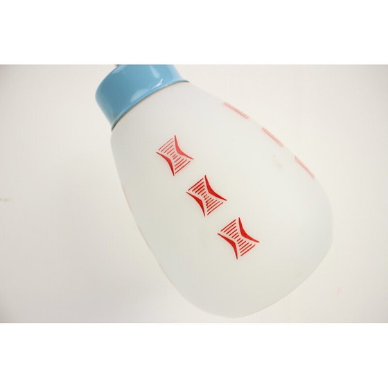 Image 1 of Vintage Tischlampe aus Glas und Metall für Lidokov, Tschechoslowakei 1960